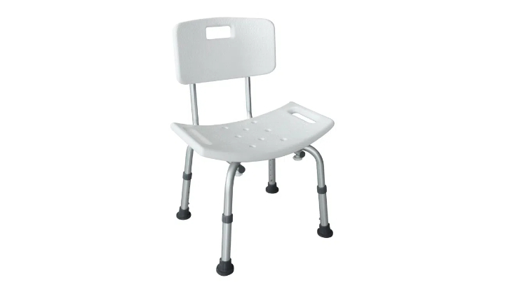 高度可调，带靠背设计，提供舒适支撑。